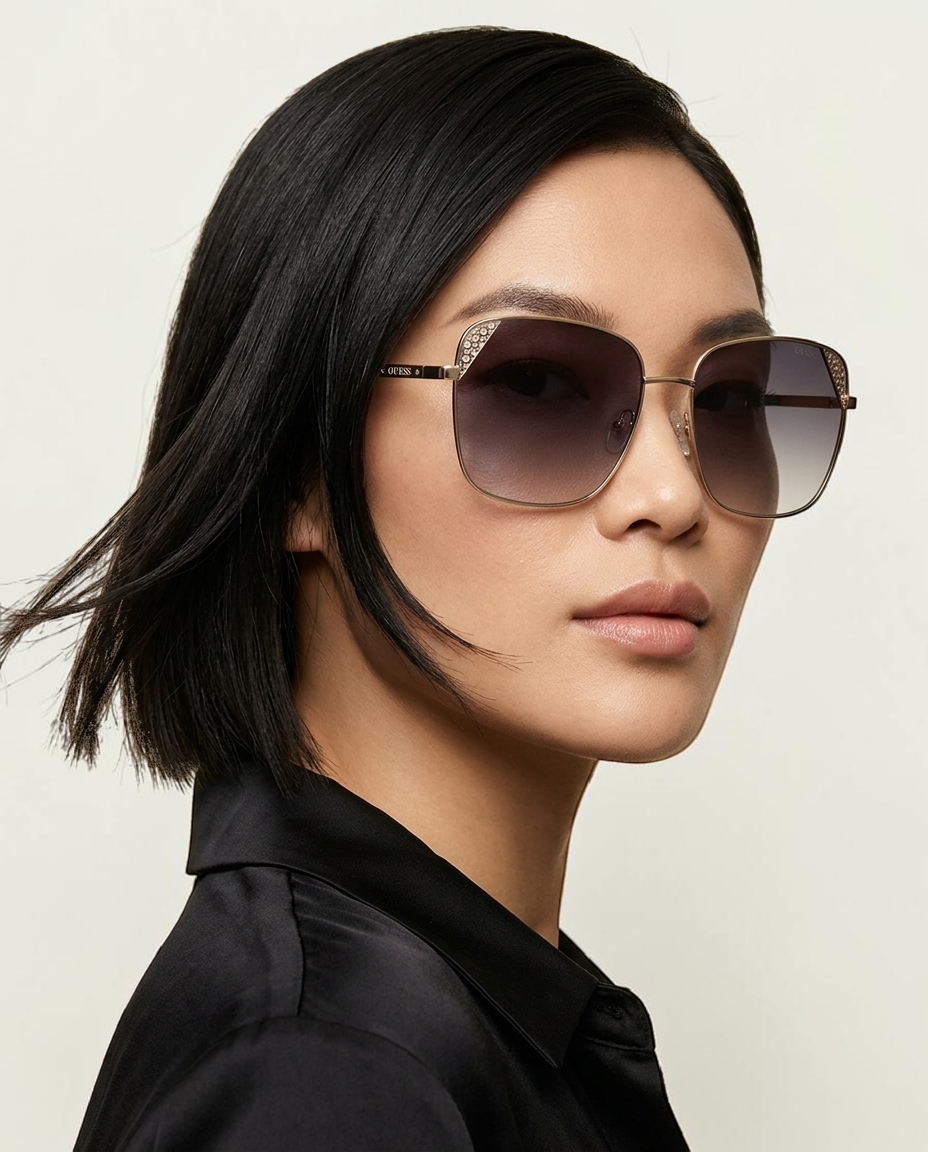 Guess 59mm Butterfly Sunglasses