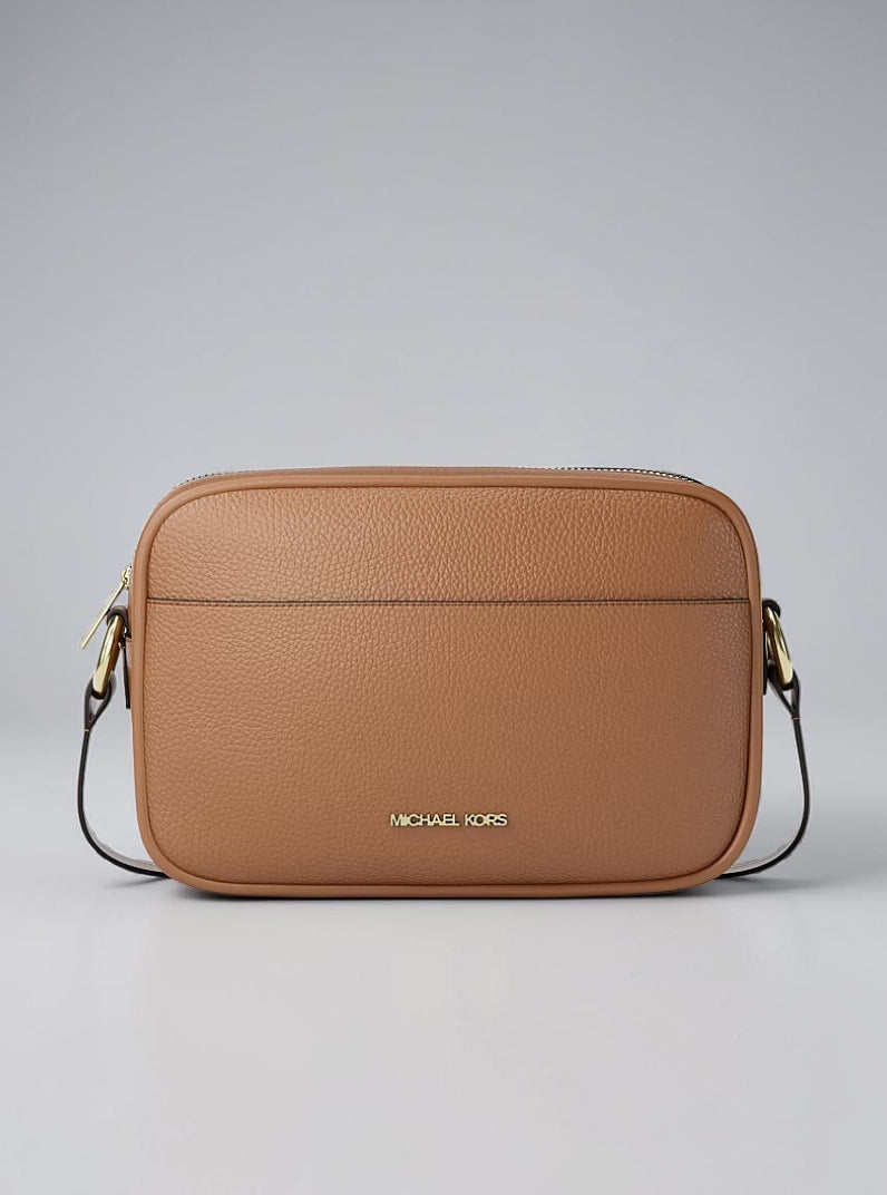 Jet Set Large Pebbled Leather Camera Crossbody Bag,35R6GTVC7L