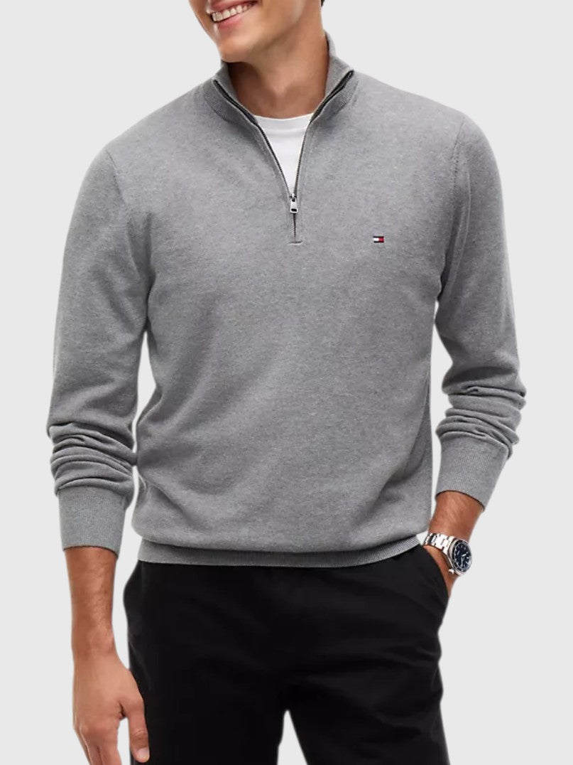 TOMMY HILFIGER Classic Quarter-Zip Sweater,78J9329-BDS