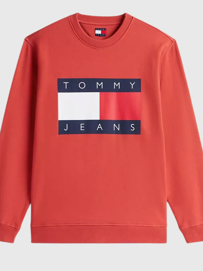 TOMMY HILFIGER Jeans Big Flag Logo Sweatshirt,DM22643-MBM