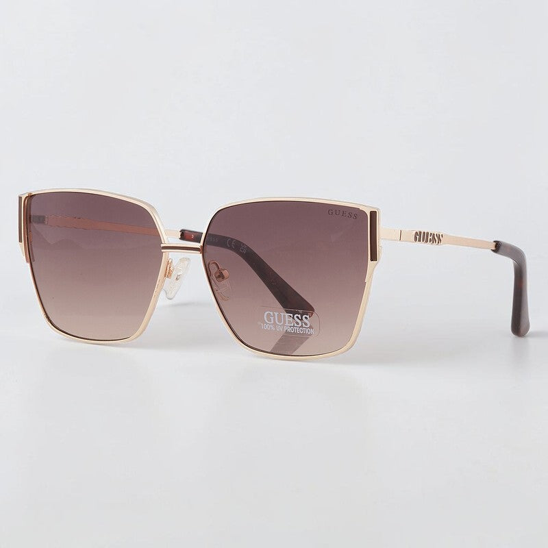 Guess Gradient Brown Butterfly Ladies Sunglasses,GF6158