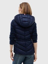 TOMMY HILFIGER Lightweight Quilted Hooded Vest,XW09417-DW5