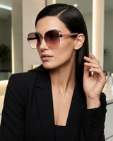 Guess 59mm Gradient Butterfly Sunglasses