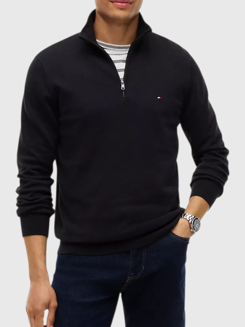 TOMMY HILFIGER Classic Quarter-Zip Sweater,78J9329-BDS