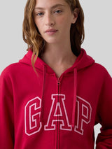 Gap Relaxed Gap Logo Zip Hoodie,627454
