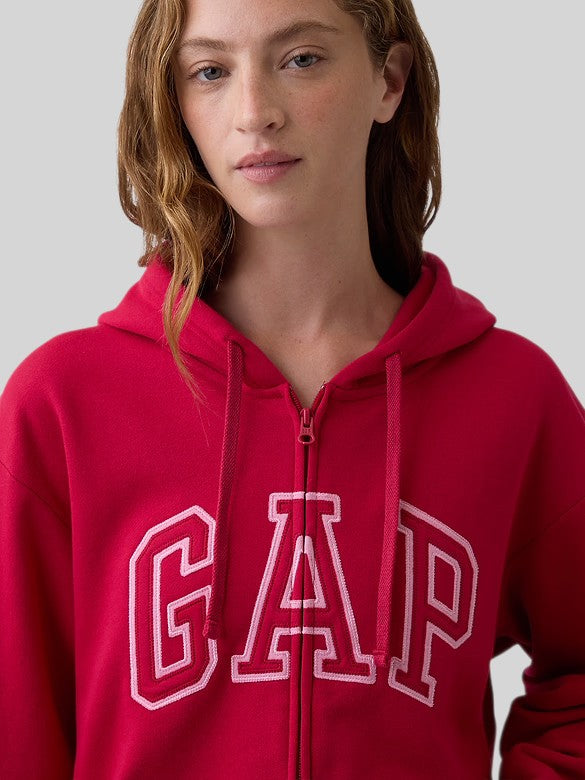Gap Relaxed Gap Logo Zip Hoodie,627454
