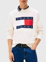 TOMMY HILFIGER Jeans Big Flag Logo Sweatshirt,DM22643-MBM