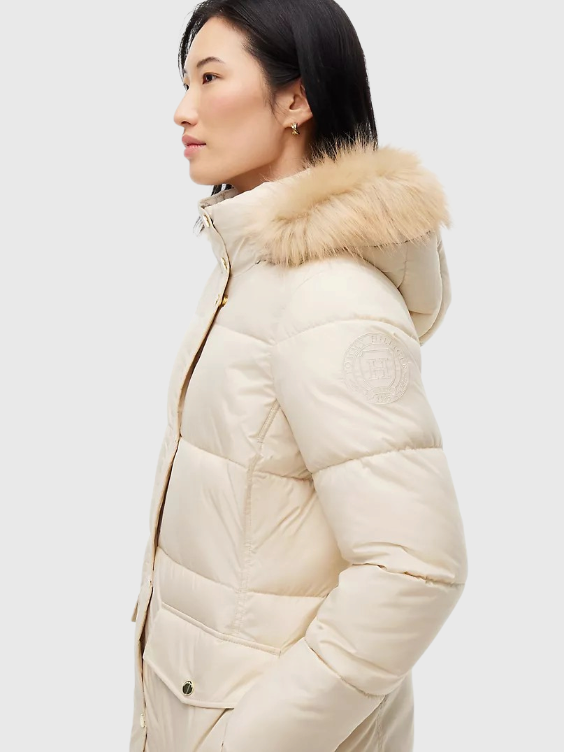 TOMMY HILFIGER Hooded Puffer Coat,XW06091