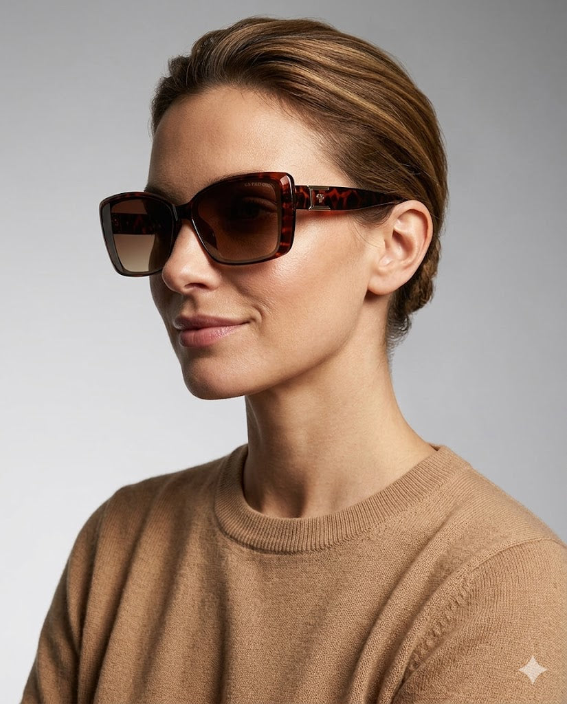 US Polo  LADIES SCULPTED GLAM CAT-EYE INSET SUNGLASSES Serial PA5165