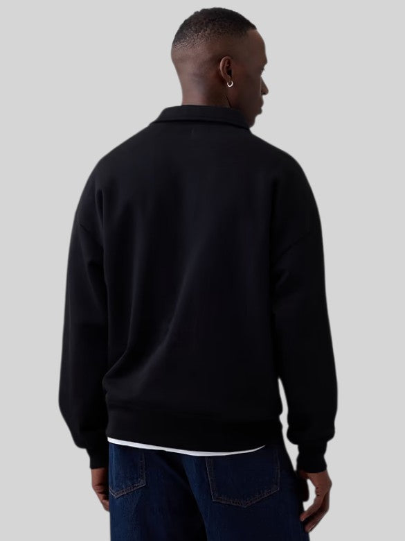 GAP Oversized Gap Logo Quarter-Zip Sweatshirt,1179549