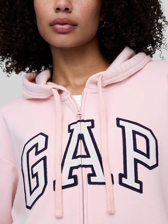 Gap Relaxed Gap Logo Zip Hoodie,627454