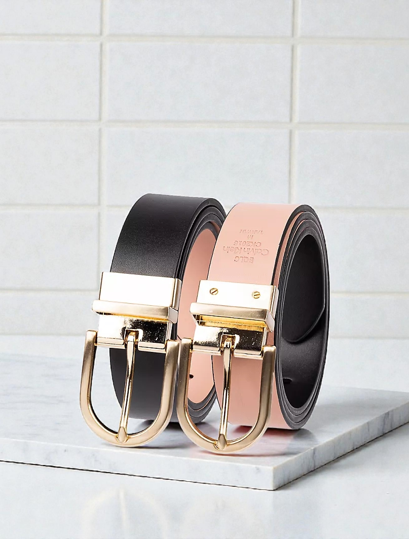 C.K Reversible Round Buckle Belt