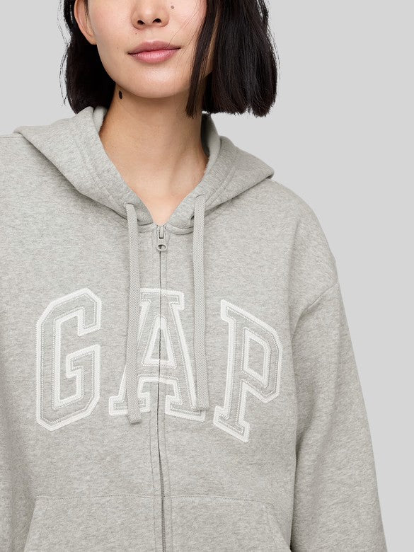 Gap Relaxed Gap Logo Zip Hoodie,627454