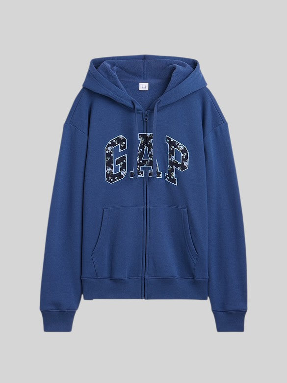 Gap Relaxed Gap Logo Zip Hoodie,627454