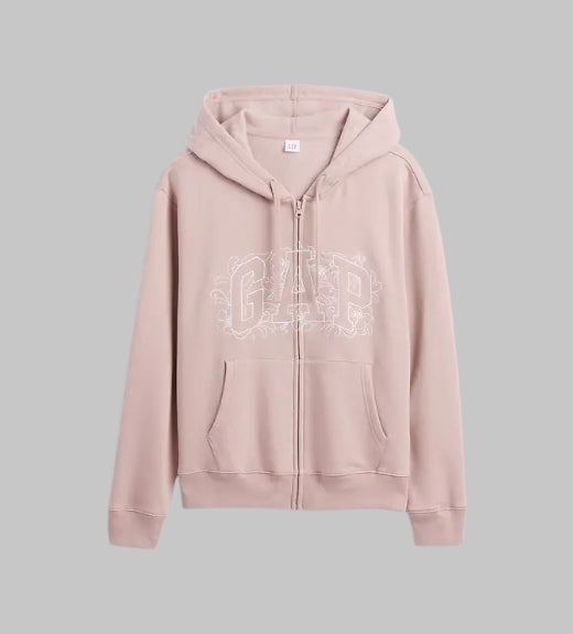Relaxed Gap Logo Zip Hoodie
