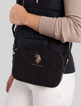 US.POLO.ASSN SUEDE CROSSBODY BAG ,27A399-AA00A