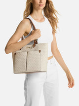 Michael Kors Jet Set Logo Pocket Tote Bag,35F3GTVT3B