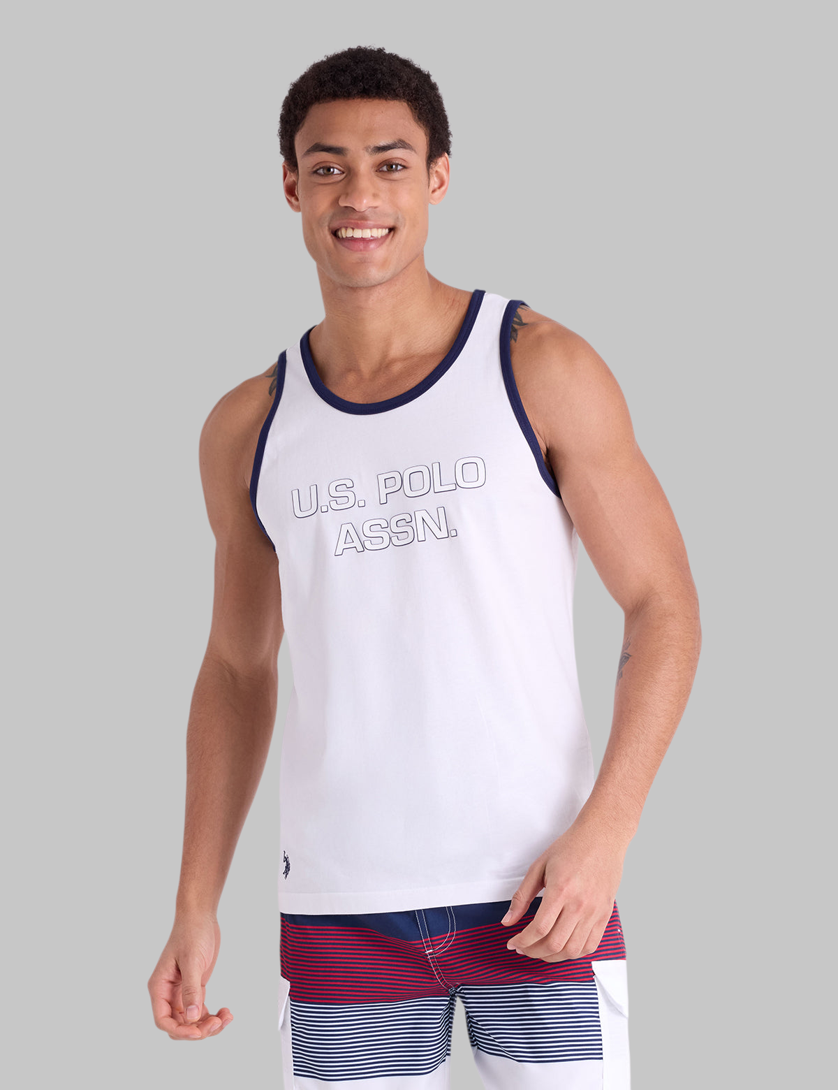 ALLOVER WORDMARK PRINT TANK