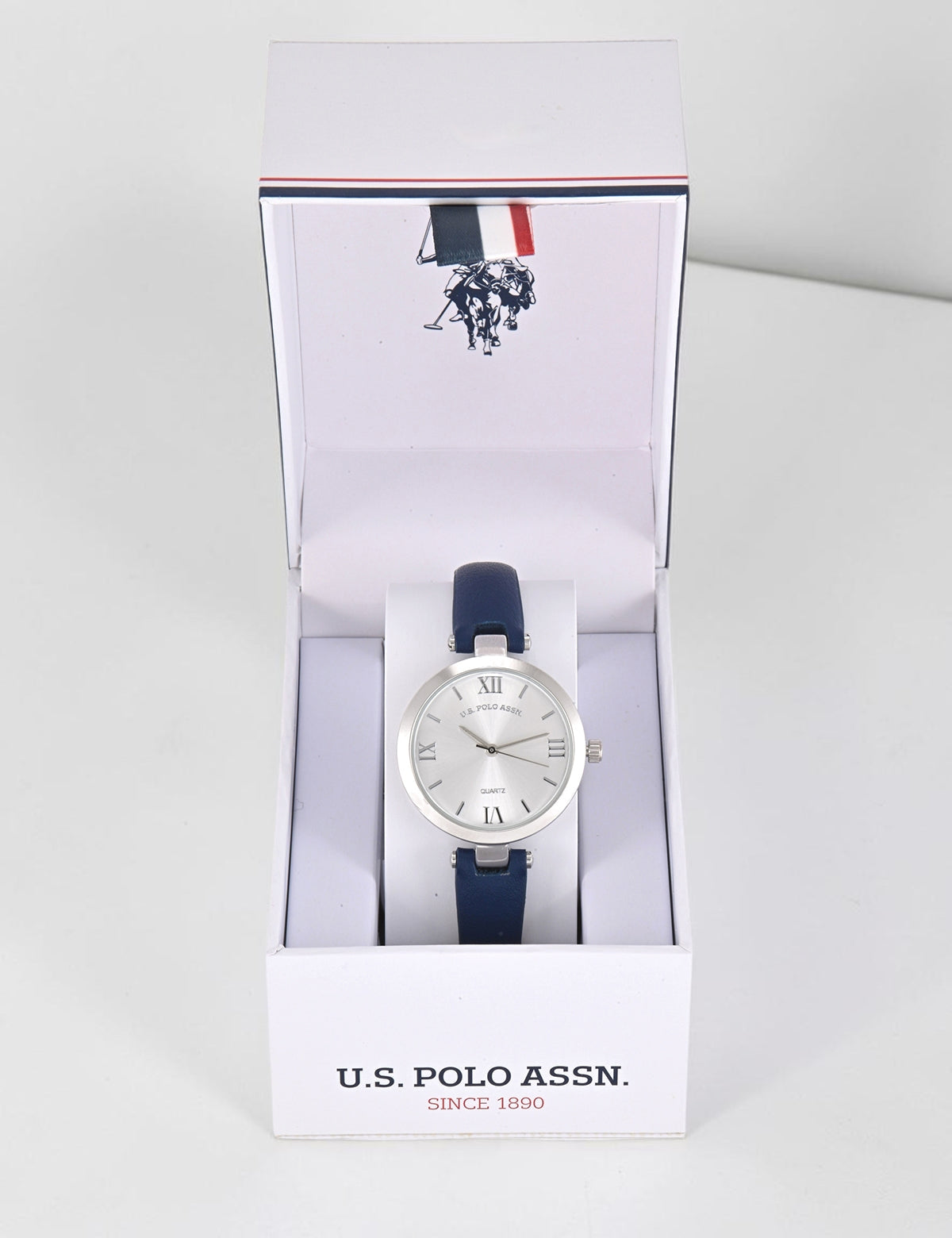 LADIES BLUE STRAP WATCH,USC42175UO-0000A