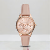 Rye Multifunction Pink Leather Watch