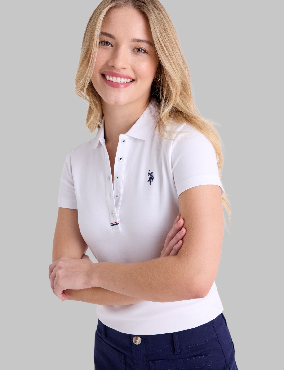 SLIM FIT INTERLOCK POLO SHIRT