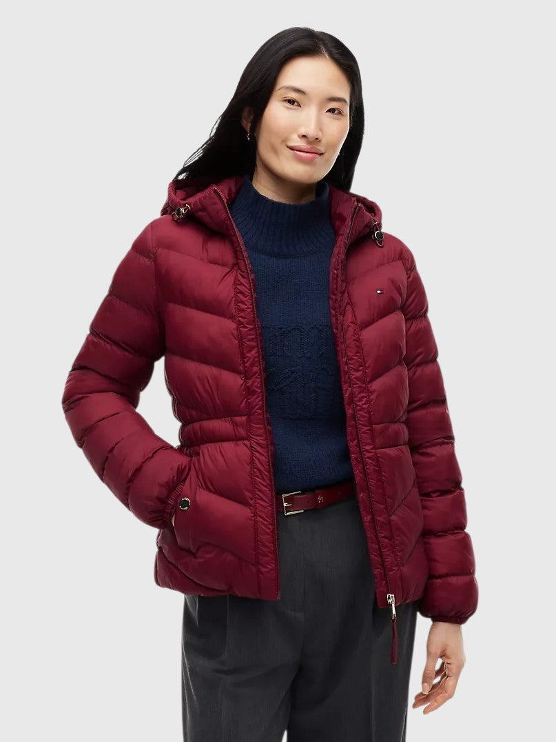 TOMMY HILFIGER  Quilted Hooded Jacket,XW09404-ACI