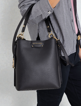 Immediate SOLID BUCKET BAG WITH CROSSBODY STRAP