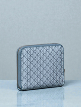 C.K Allover Monogram Square Zip Wallet