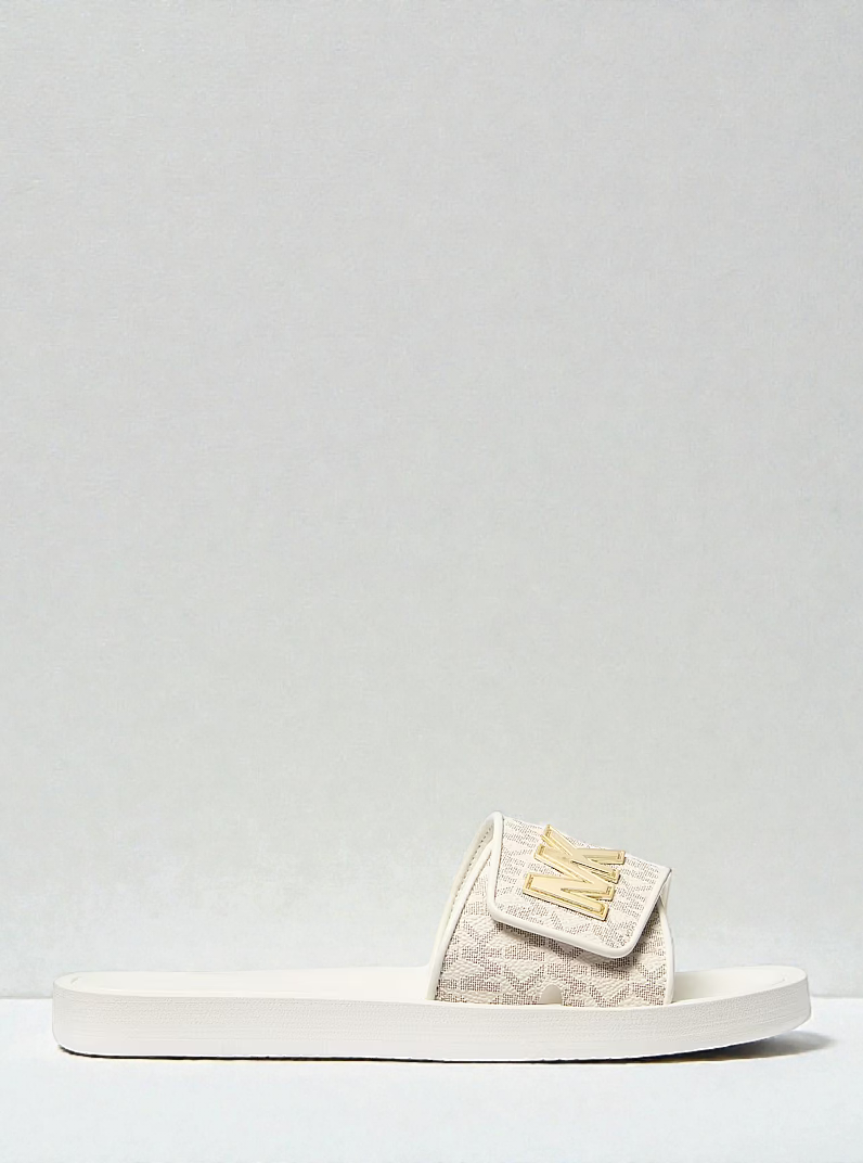 M.k Palmer Signature Logo Slide Sandal
