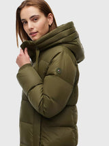 TOMMY HILFIGER Water-Repellent Hooded Down Puffer Coat,WW53611-GYY