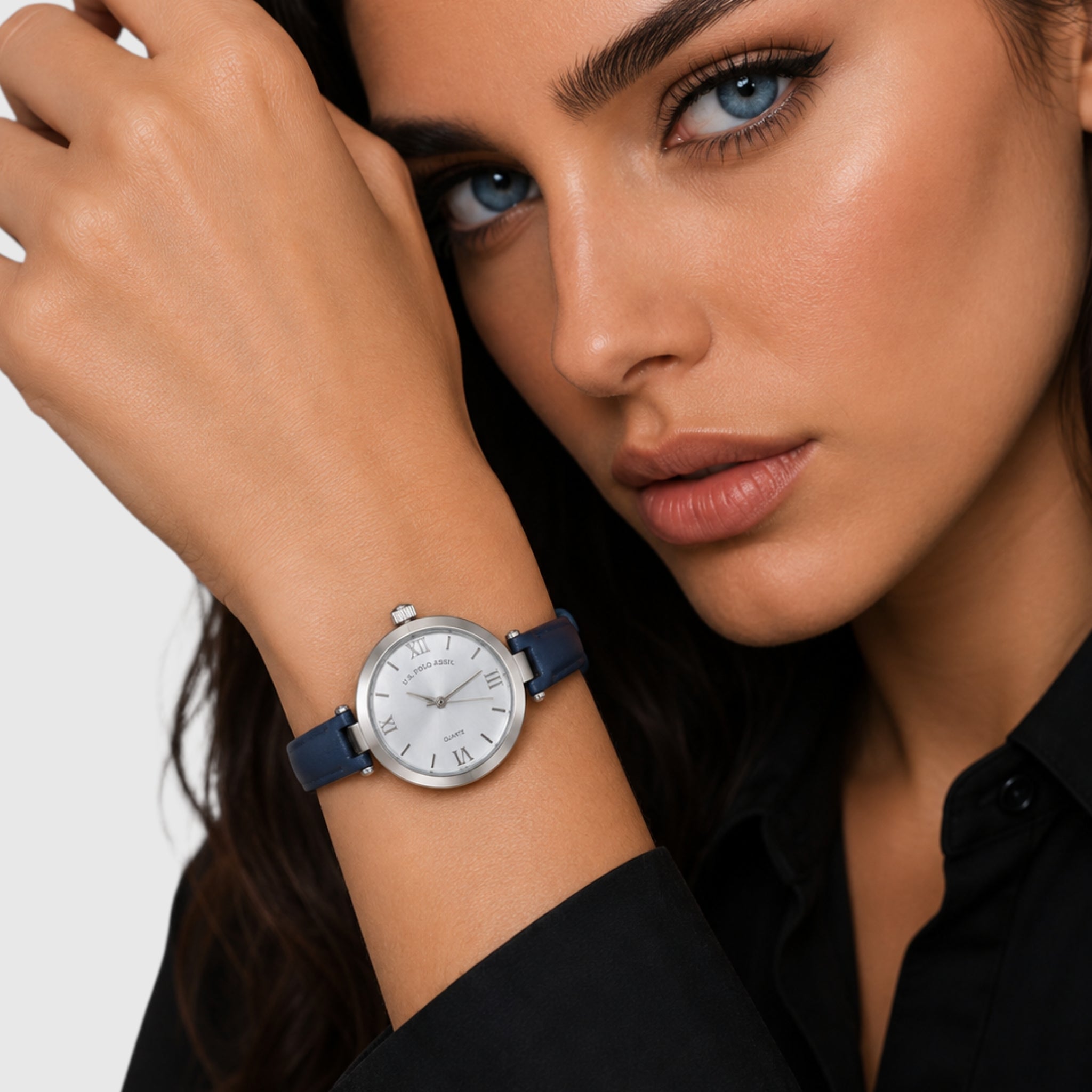 LADIES BLUE STRAP WATCH,USC42175UO-0000A