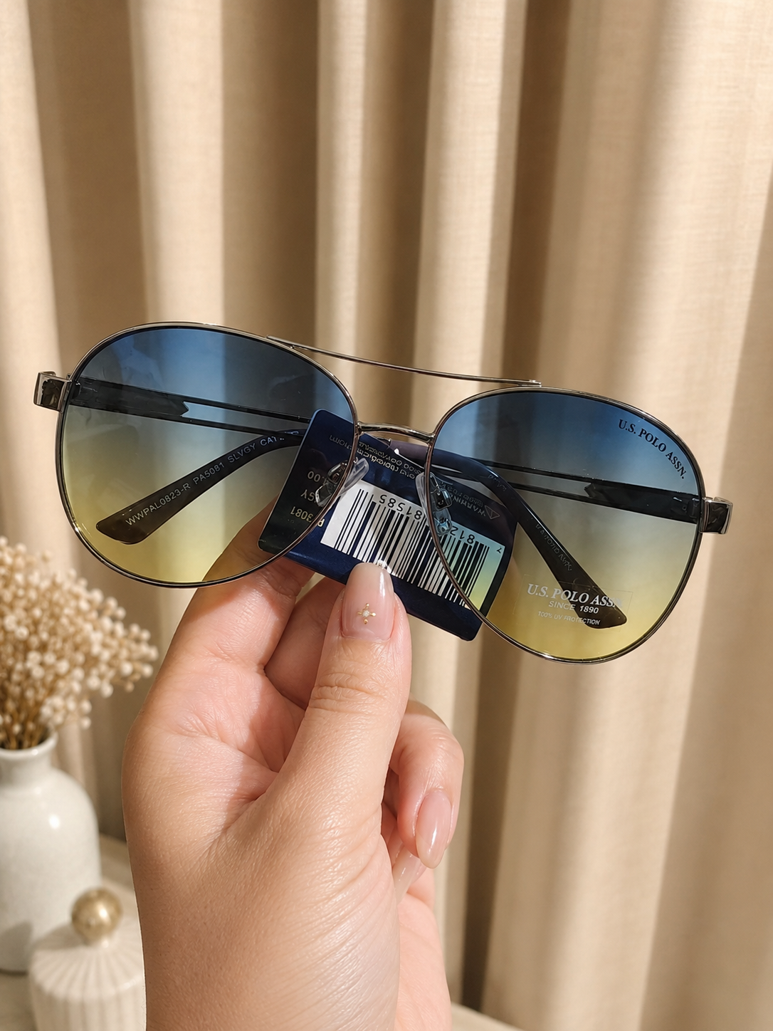 Immediate US Polo LADIES CLASSIC AVIATOR SUNGLASSES Serial PA5081