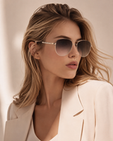 Immediate Guess Women's Gold Aviator Sunglasses
