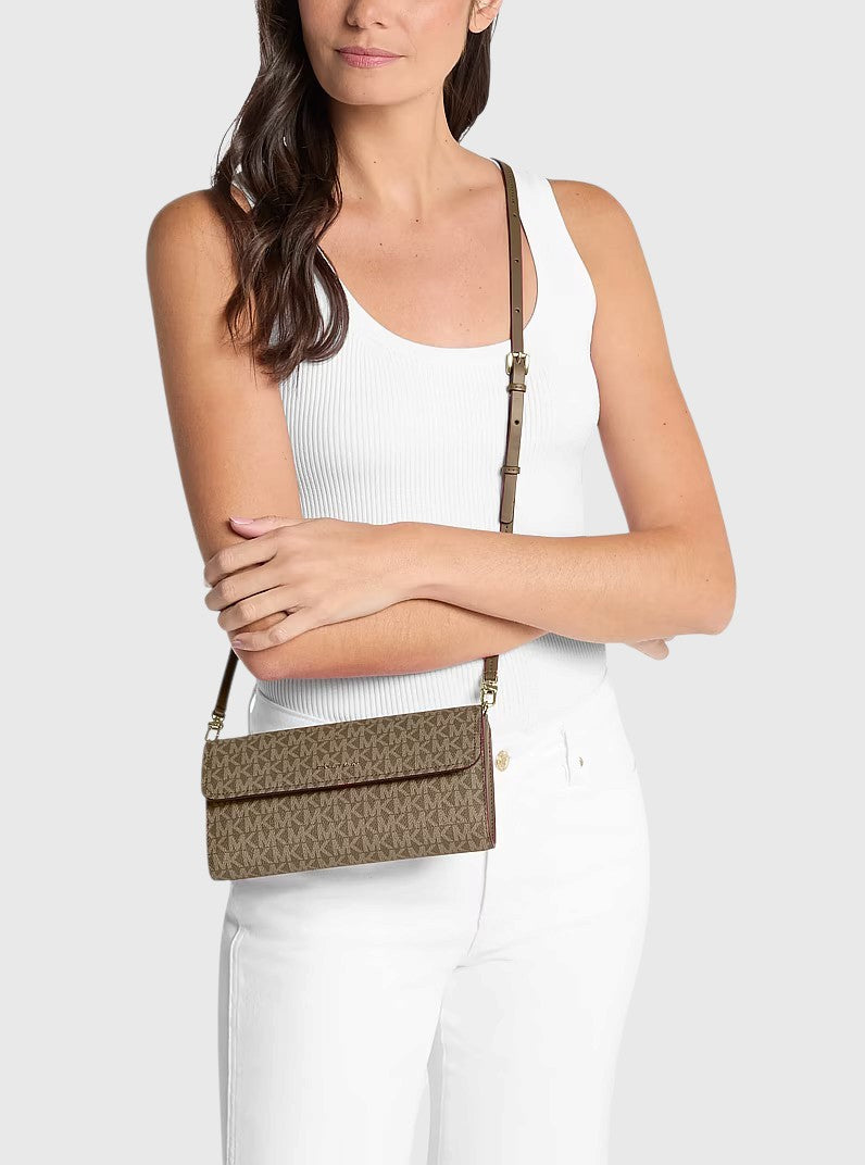 Michael Kors Jet Set  Signature Logo Convertible Crossbody Bag, 32S6GJ6C5V