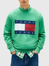 TOMMY HILFIGER Jeans Big Flag Logo Sweatshirt,DM22643-MBM