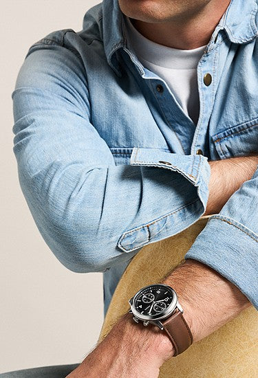 Bennett Multifunction  Leather Watch