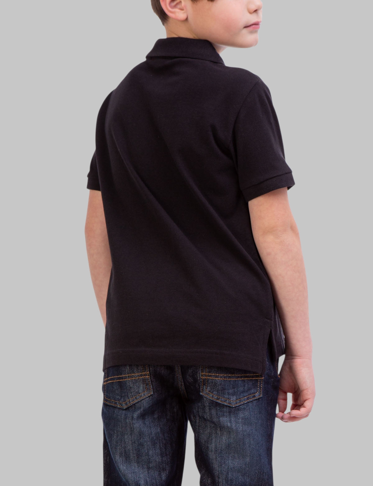 BOYS SOLID PIQUE POLO SHIRT