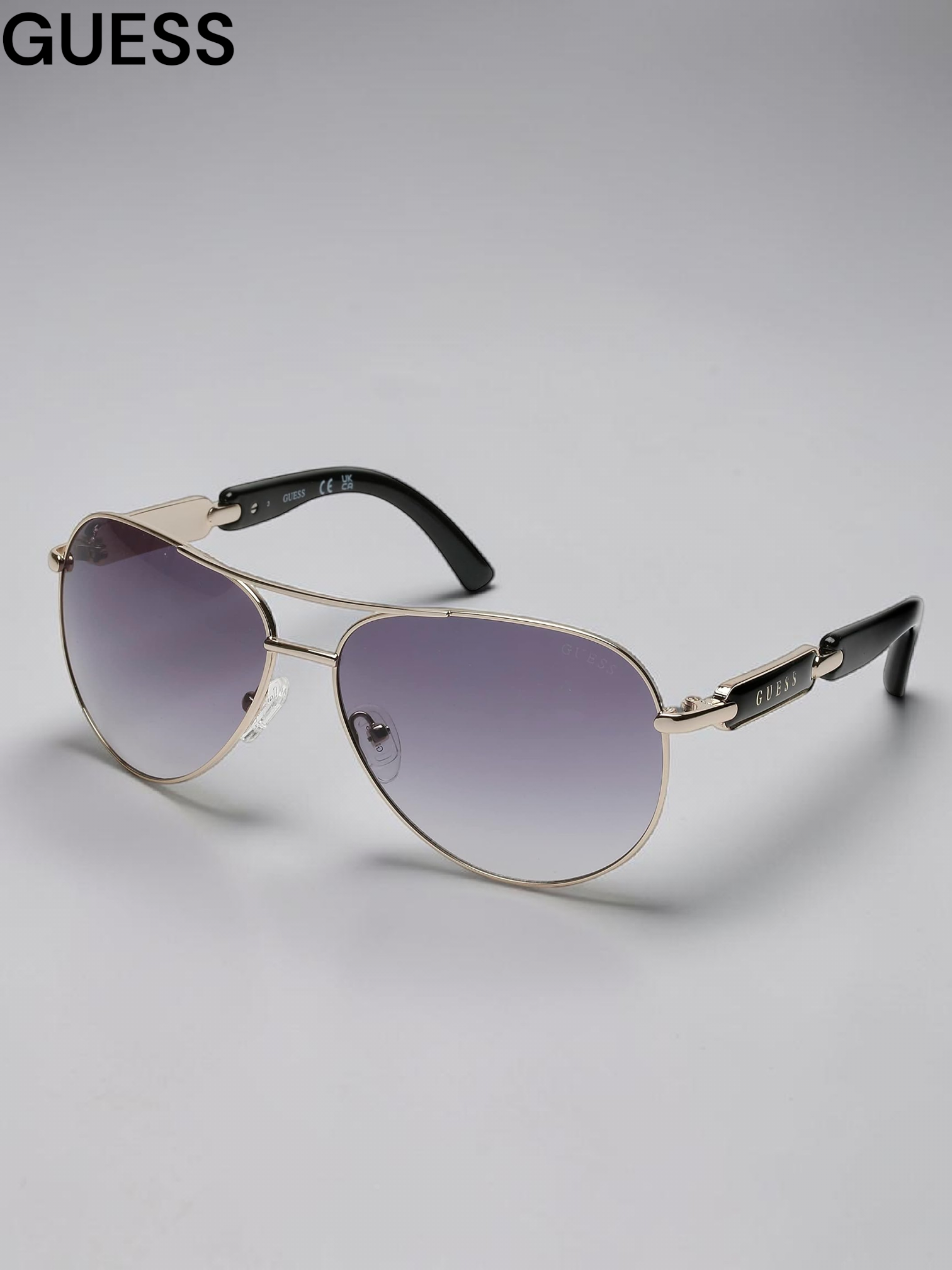 Guess womens Metal Sunglasses Pilot Sunglasses