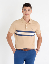 Immediate ENGINEERED PRINTED STRIPE JERSEY POLO SHIRT Serial 11D941-2W00A