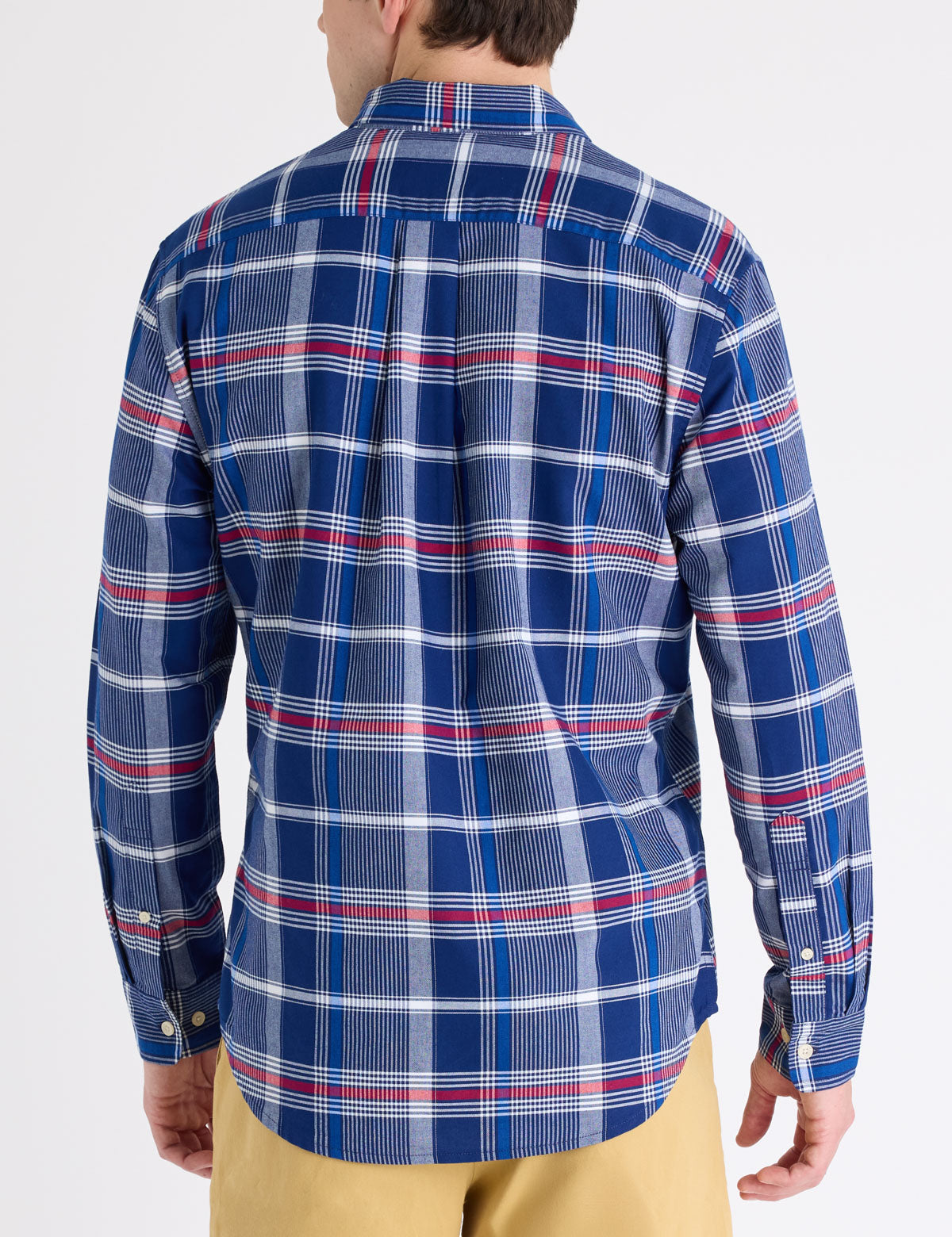 LONG SLEEVE PLAID OXFORD SHIRT,11H0390-YR00A