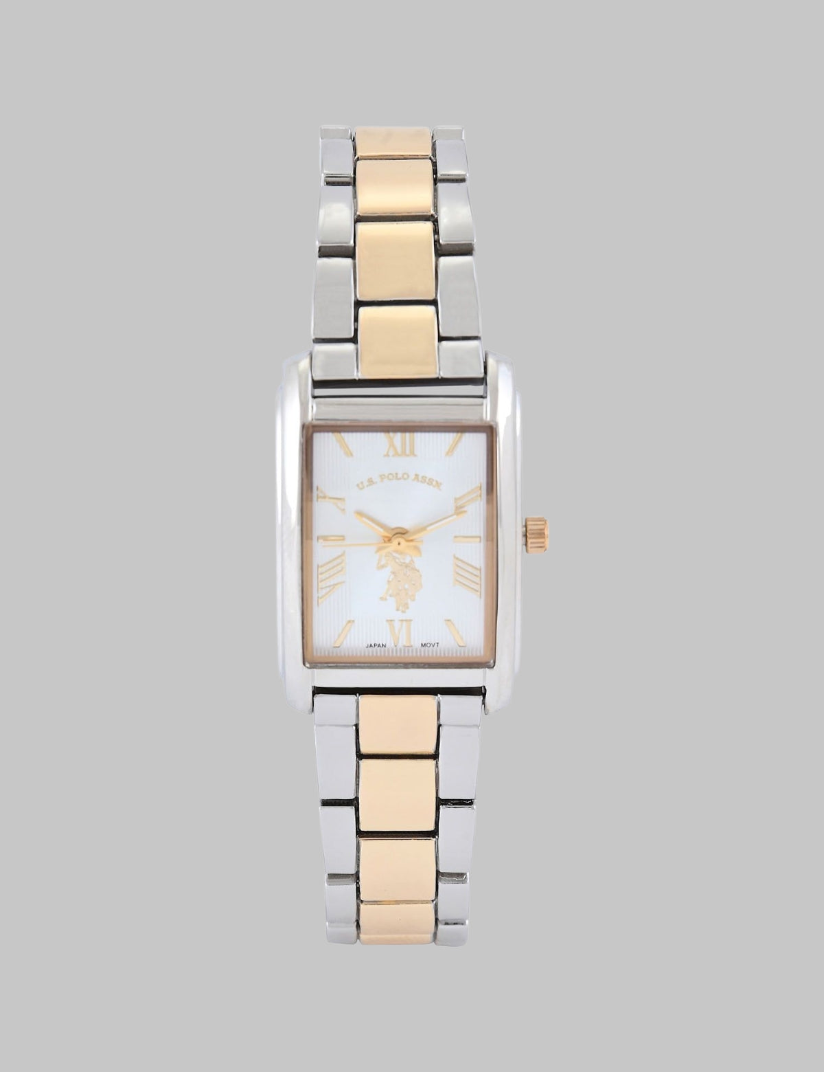 HIS AND HERS TWO TONE SQUARE WATCH SET,USC2658UO-0000A