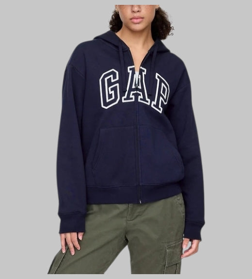 Relaxed Gap Logo Zip Hoodie