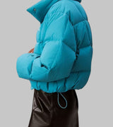 Crinkle Nylon Puffer Jacket