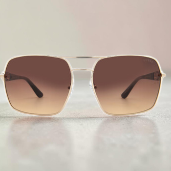 Brown Gradient Navigator Ladies Sunglasses
