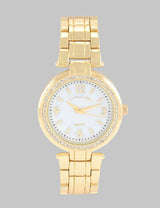 LADIES GOLD LINK WATCH,USC40631UO-0000A