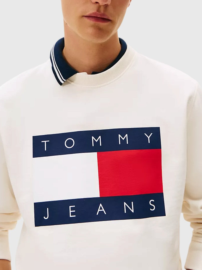 TOMMY HILFIGER Jeans Big Flag Logo Sweatshirt,DM22643-MBM