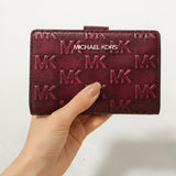 Michael Kors Jet Set Travel Medium Logo Embossed Wallet,35F6STVF6Y