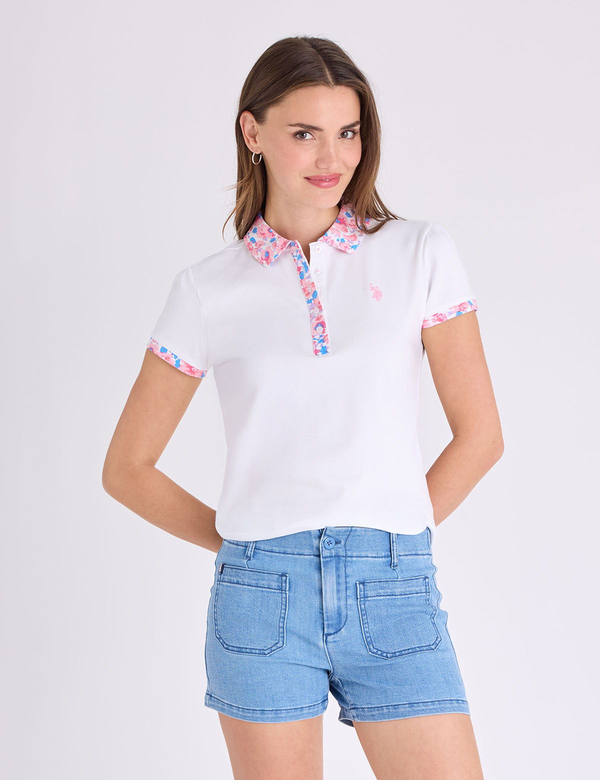 Immediate WORDMARK HIDDEN PLACKET POLO SHIRT 21P0071-9800A