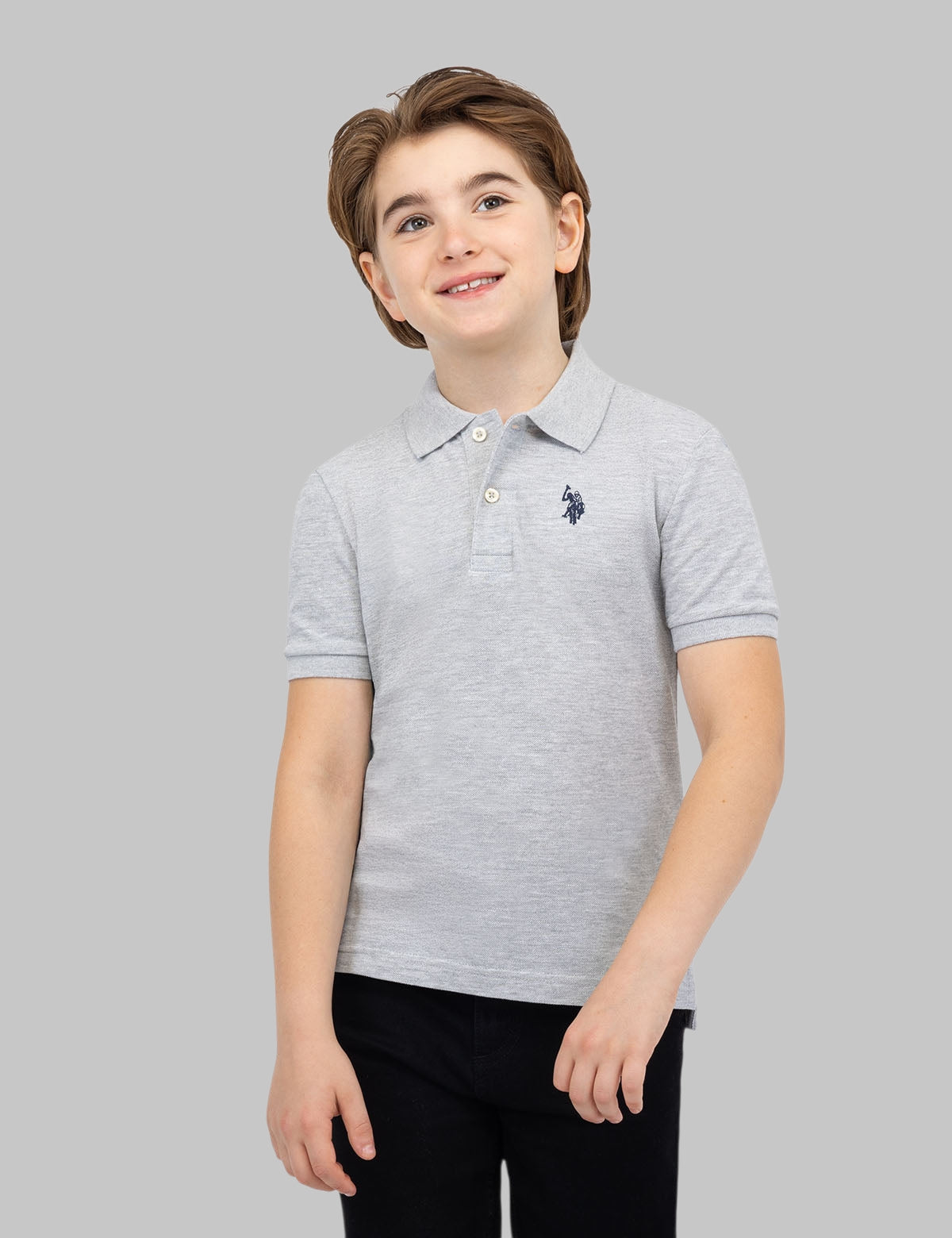 BOYS SOLID PIQUE POLO SHIRT