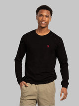 U.S. Polo Assn. Men's Cotton Crewneck Tee with Long Sleeves,